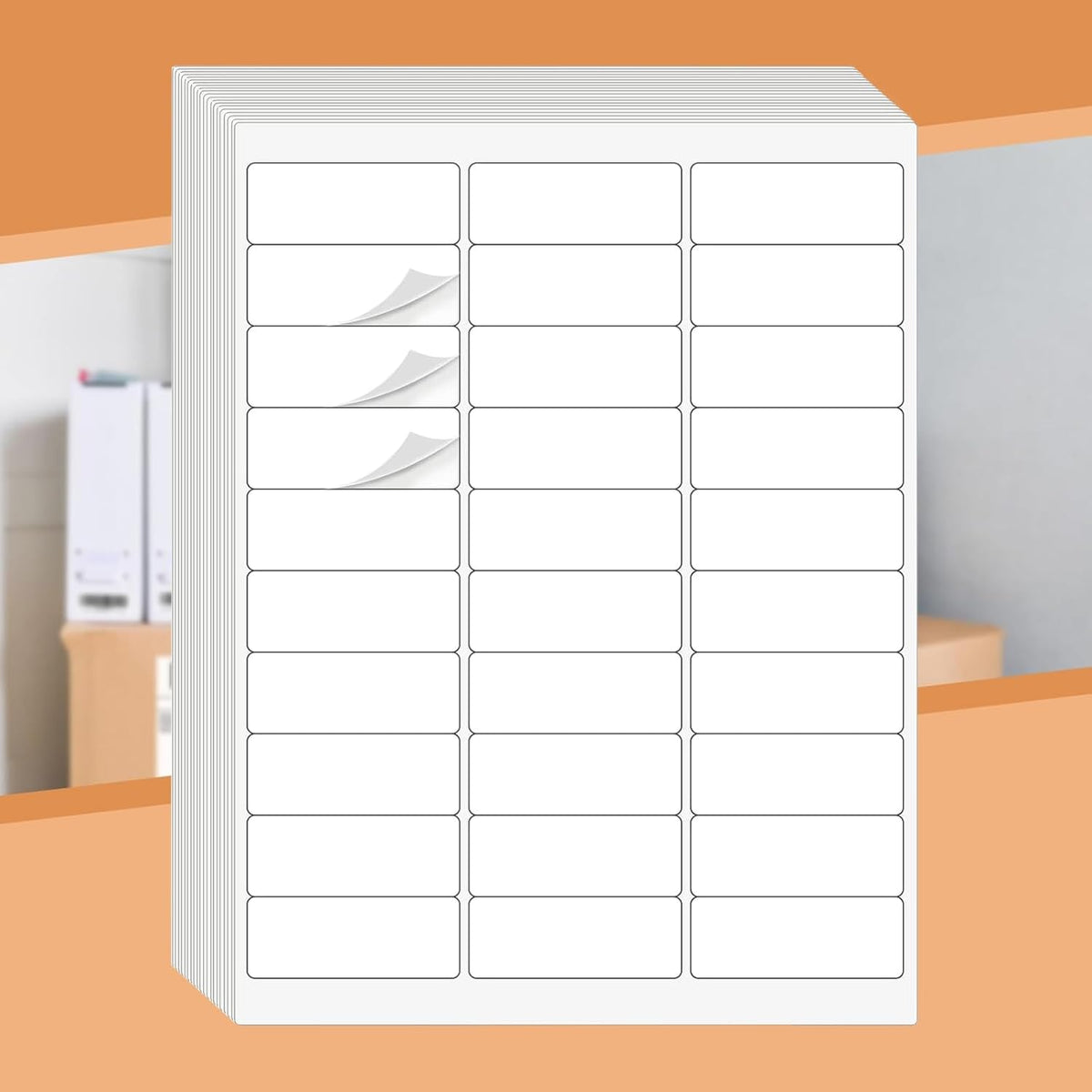 Address Labels 1" X 2-5/8" 30 Up Mailing Labels for Laser/Inkjet Printer, Blank White, Permanent Adhesive, Printable Label Sticker Paper (50 Sheets - 1500 Labels)