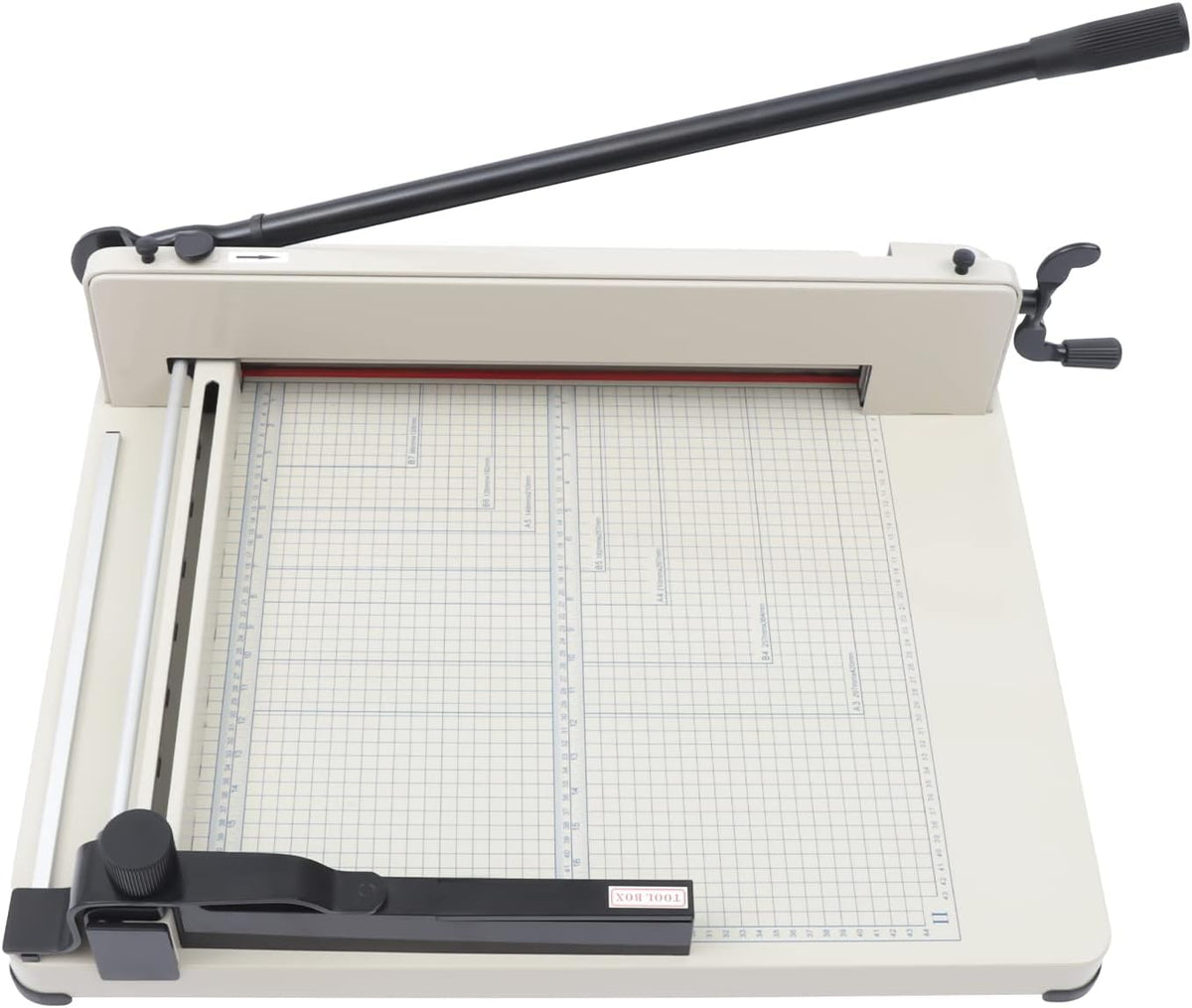 17" Guillotine Paper Cutter A3 Heavy Duty Paper Cutter with Safety Lock Precision Paper Trimmers for Cards PVC Paper Slicer for Office School