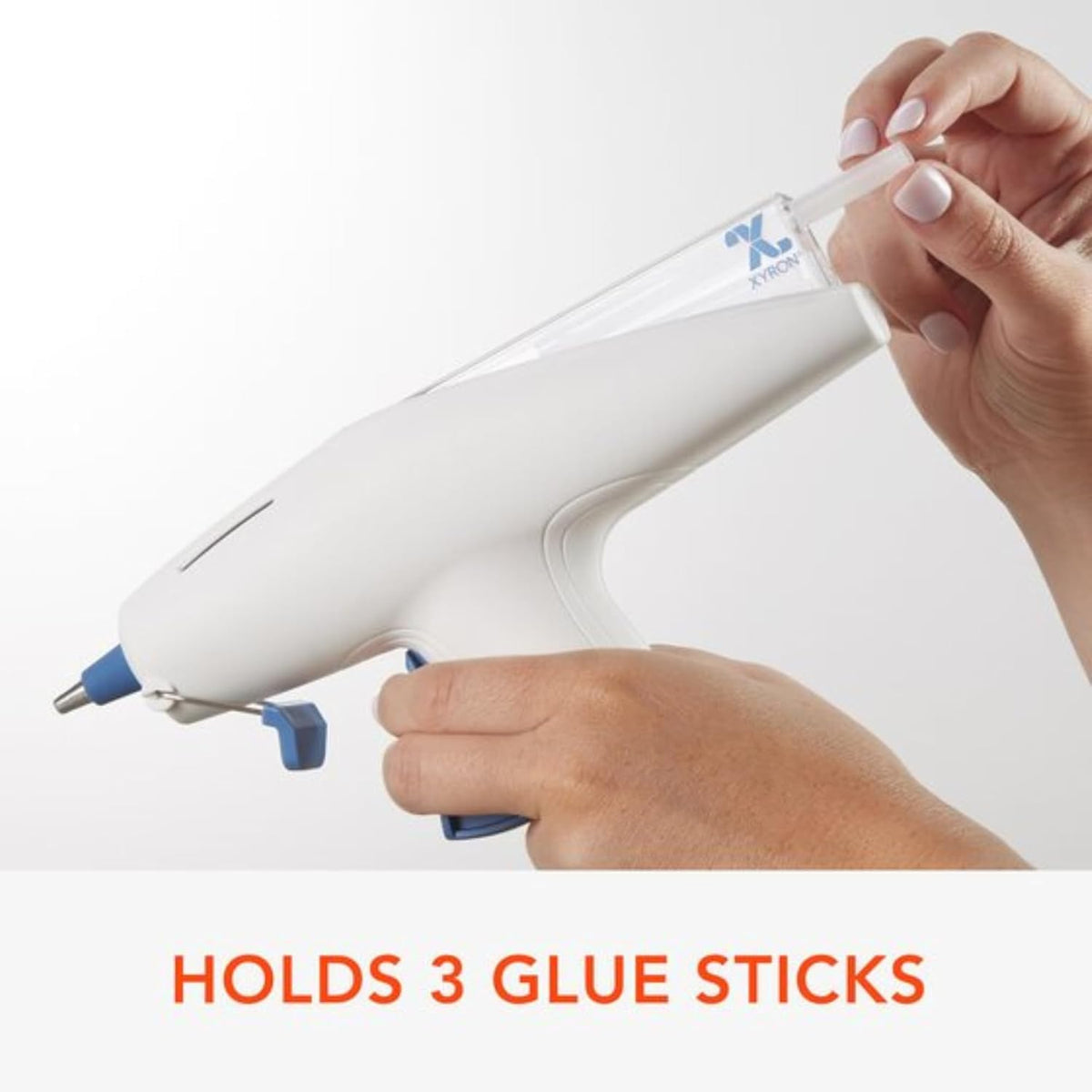 Xyron Mini Multi-Stick Hot Glue Gun, for Craft & Crafting Projects, Convenient Cartridge Holds up to 3 Sticks, Includes 10 Mini Size 4" Glue Sticks (627146)