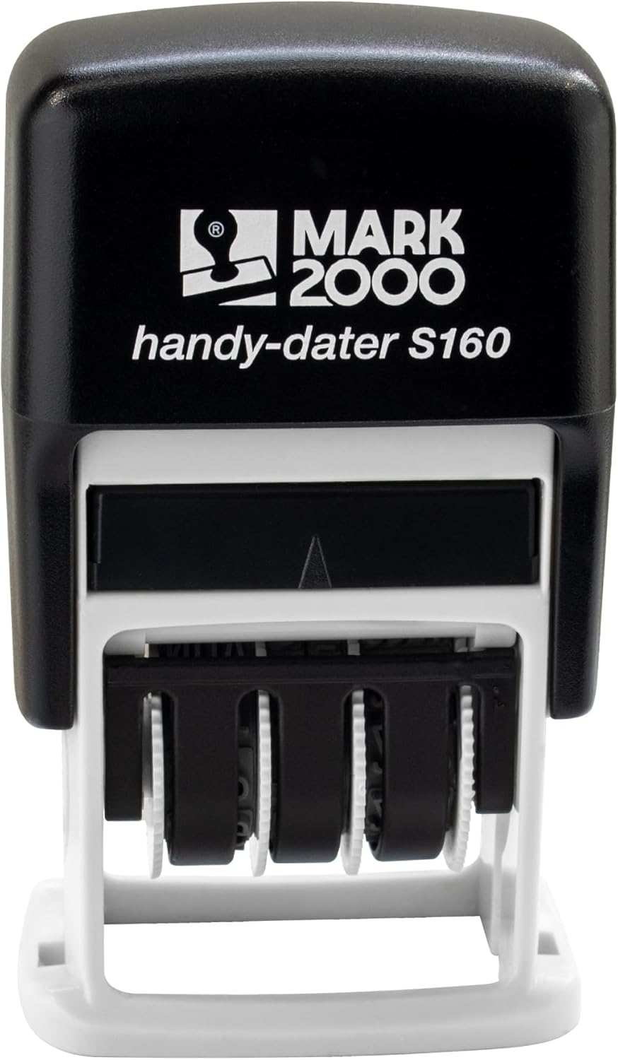 Mark 2000 Self-Inking Rubber Date Office Stamp with E-Mailed Phrase & Date - Red Ink (Handy-Dater S160), 12-Year Band