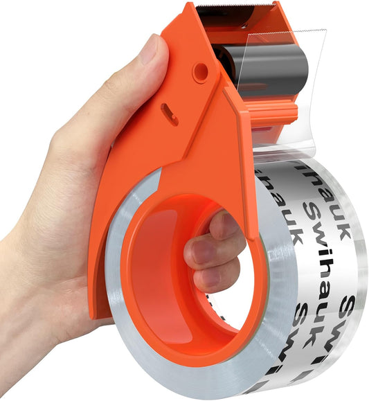 1.88 in x 66.6 YDs Clear Heavy Duty Packing Tape with Dispenser, Strong & Durable Shipping Tape, Packaging Tape, Packing Tape Dispenser for Packing Boxes, Moving Supplies, Shipping and Mailing