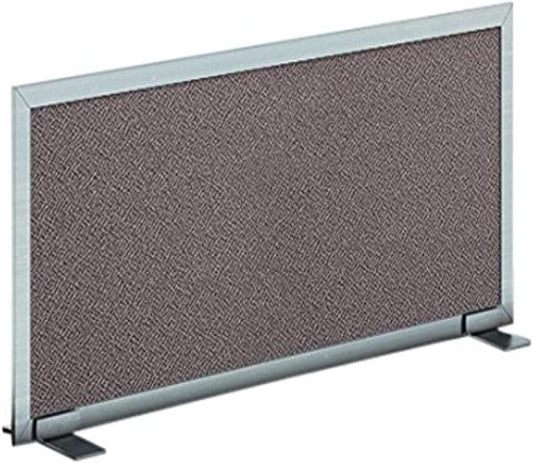 OBEX Acoustical Free Standing Privacy Screen, Cubicle Accessories Desk Privacy Panel, Desk Dividers for Office, Office Furniture Partitions Portable Sound Proof Dividers, 12" x 48", Slate