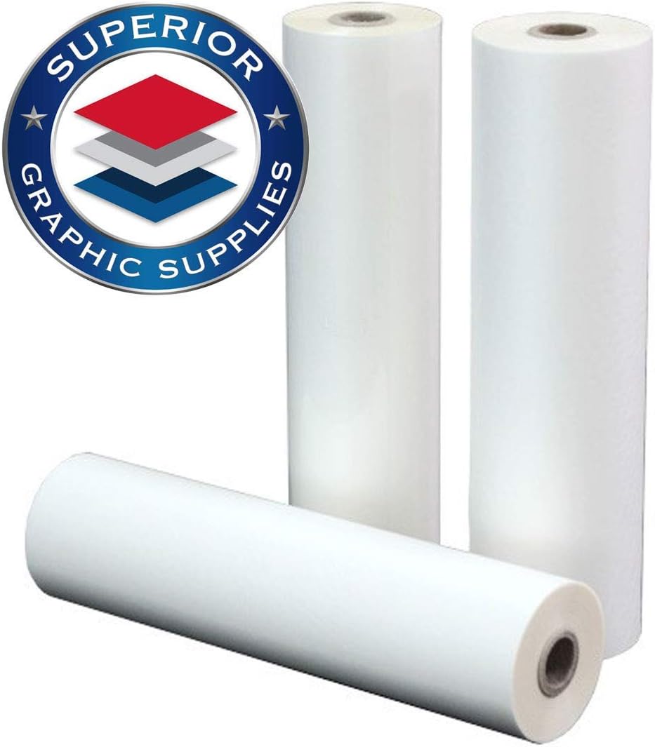 Superior Graphic Supplies PET Laminating Film Roll Premium Quality - 5 Mil / 0.005" Thick 18" x 200'