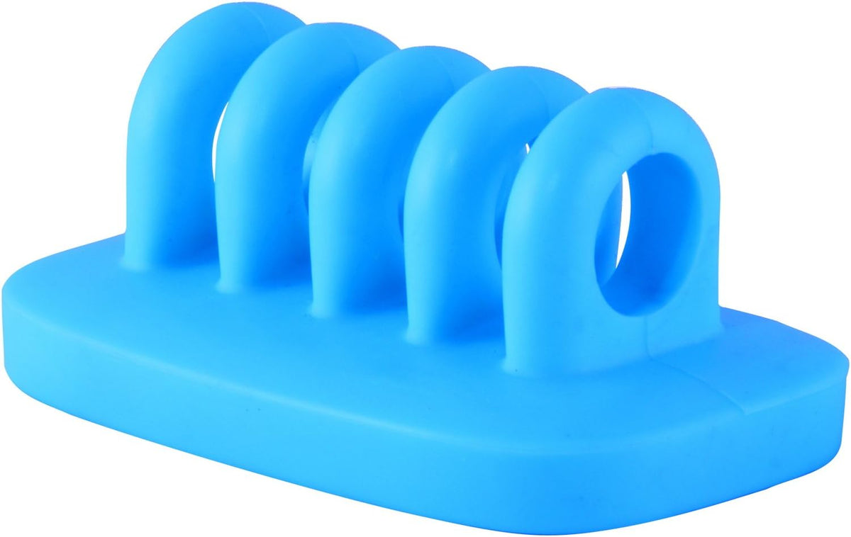 Cable Clip Holder Weighted Desktop Cord Management Fixture (Blue)