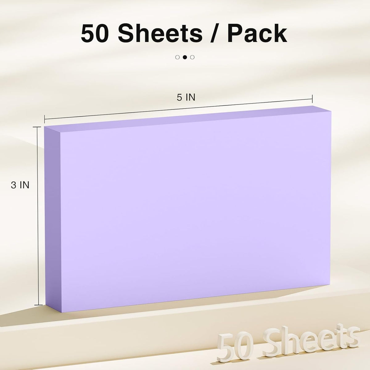 300 Count Blank Index Cards 3x5 Inch Purple Flash Cards Colored Cardstock, Unruled Note Cards Study Card Portable Learning Flashcards Ideal for Note Taking, Art Sketching, Office & School Supplies