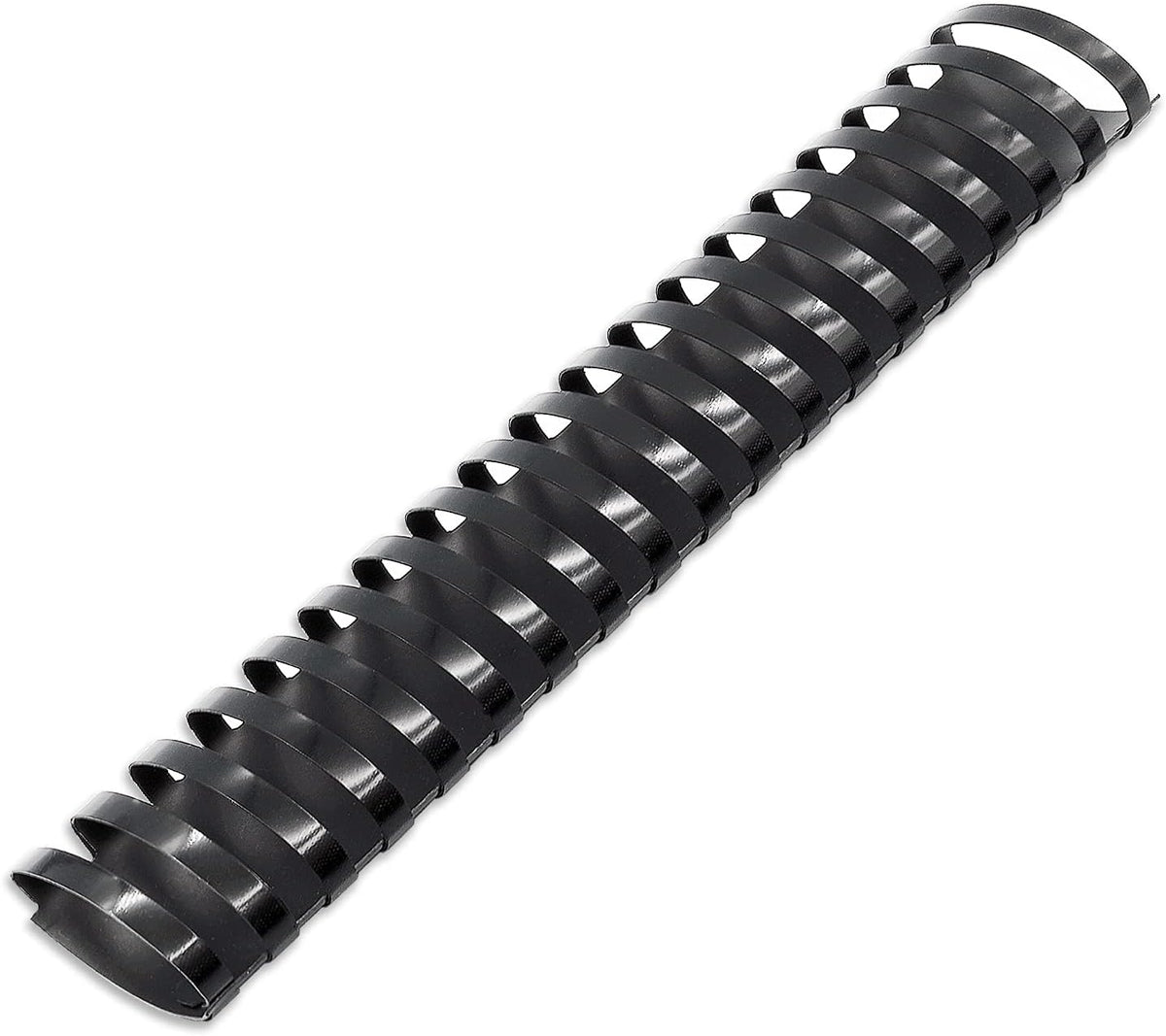 Binditek 50 Pack Plastic Binding Comb Spines, 1-1/4 Inch Diameter, 265 Sheet Capacity, 19 Ring, for Letter Size, Black, for Students and Coworkers