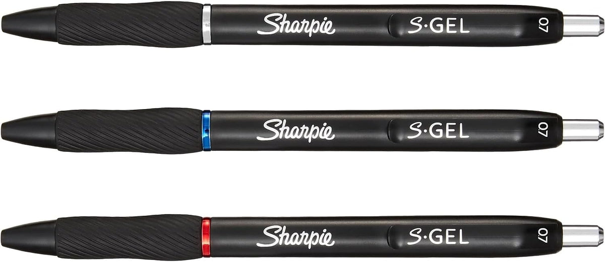 Sharpie S-Gel Gel Pens Writing Drawing Coloring Gel Pens For Journaling Medium Point Pen(0.7Mm) Assorted Colors 12 Count