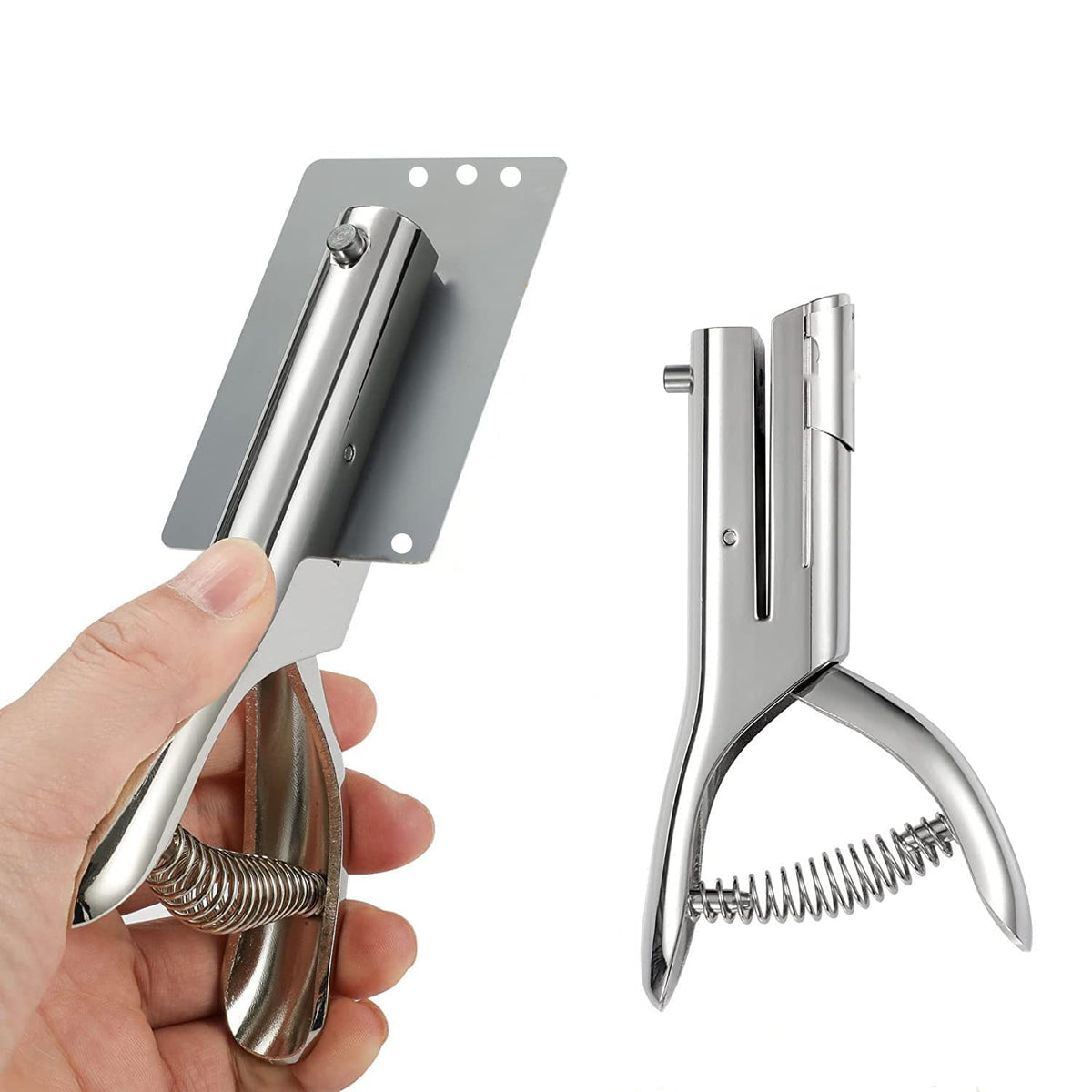 Heavy Duty Portable 1/4 inch Hole Punch - Single Hole Puncher for Paper, Cards, Tags & Cardboard