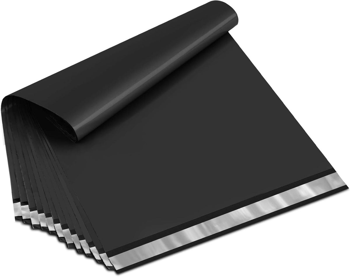 UCGOU Poly Mailers 24x24 Inch Black 100 Pack Extra Large Shipping Bags Strong Thick Mailing Envelopes Self Seal Adhesive Waterproof and Tear Proof Boutique Postal for Clothing Quilt and More