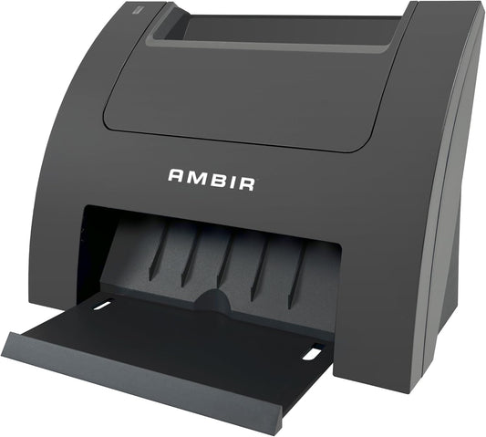 Ambir Business Card Scanner PS670ST-BCS High Speed Single Sided Vertical USB Powered Business Card Scanner with AmbirScan Business Card for Windows PC