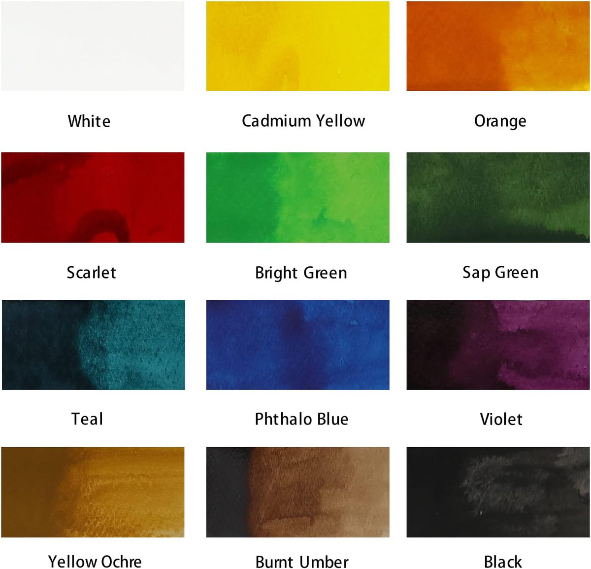 Mont Marte Acrylic Ink Premium 12pc x 20ml (0.7 US fl.oz), Acrylic Inks for Artists, Essential Colors, Ideal for Air Brush, Pouring Art, Scrapbooking, Ink Drawing, Mixed Media