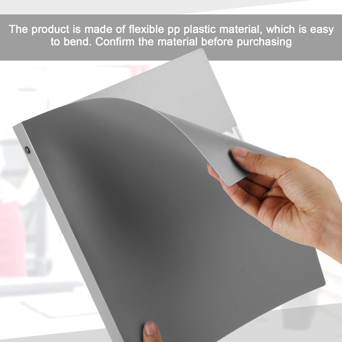 36 Pcs 1 Inch 3 Ring Plastic Binder Flexible Binders Bulk Fits Letter Size 8.5'' x 11'' Paper Holds up to 225 Sheets with 1 Pockets Versatile Binder for School Office Home (Gray)