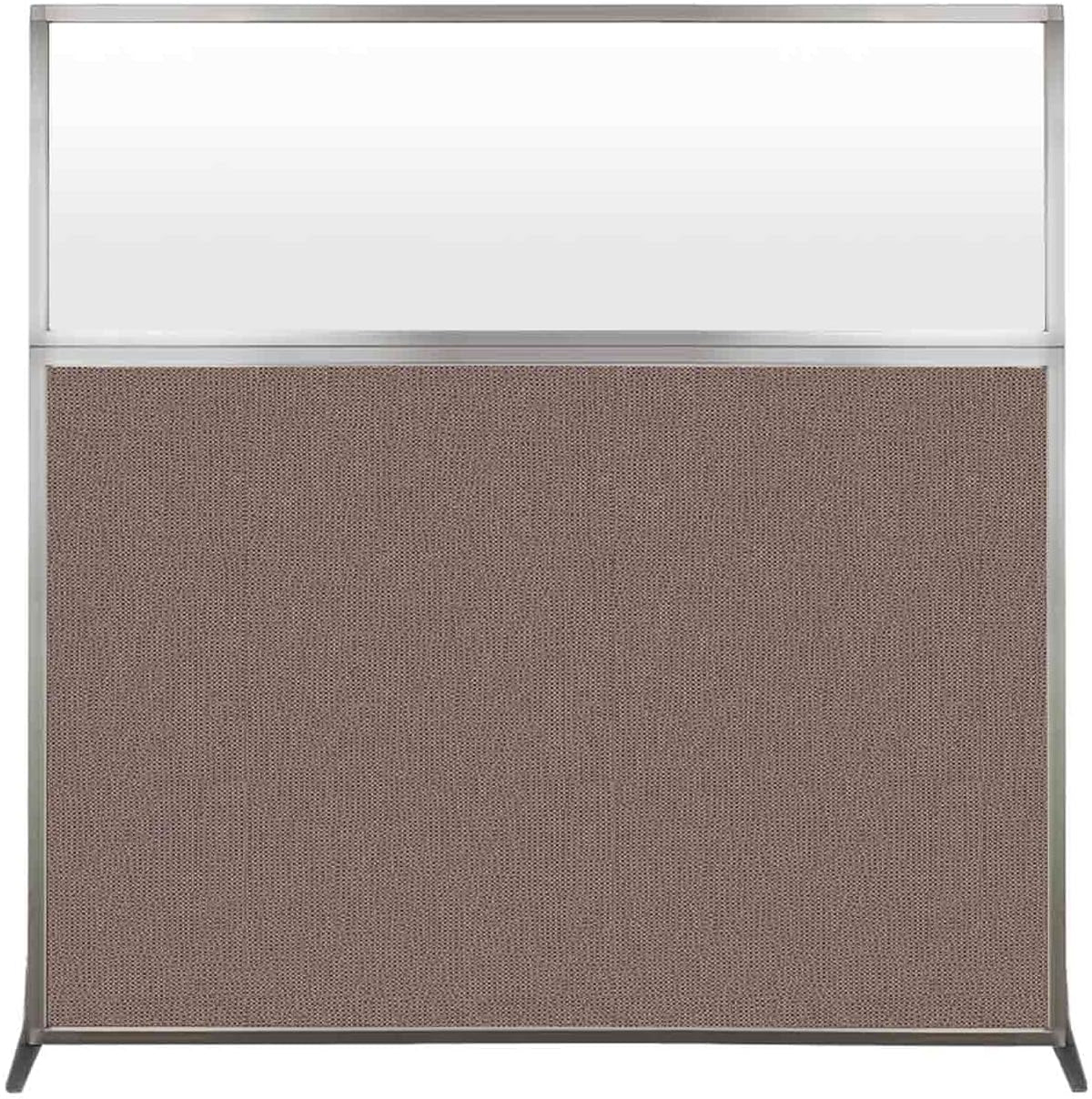 Versare Hush Screen Portable Room Divider | Workstation Wall Divider | Freestanding Privacy Hush Panels | Frosted Windows | Fabric Office Divider Screen | Great for Room Separation