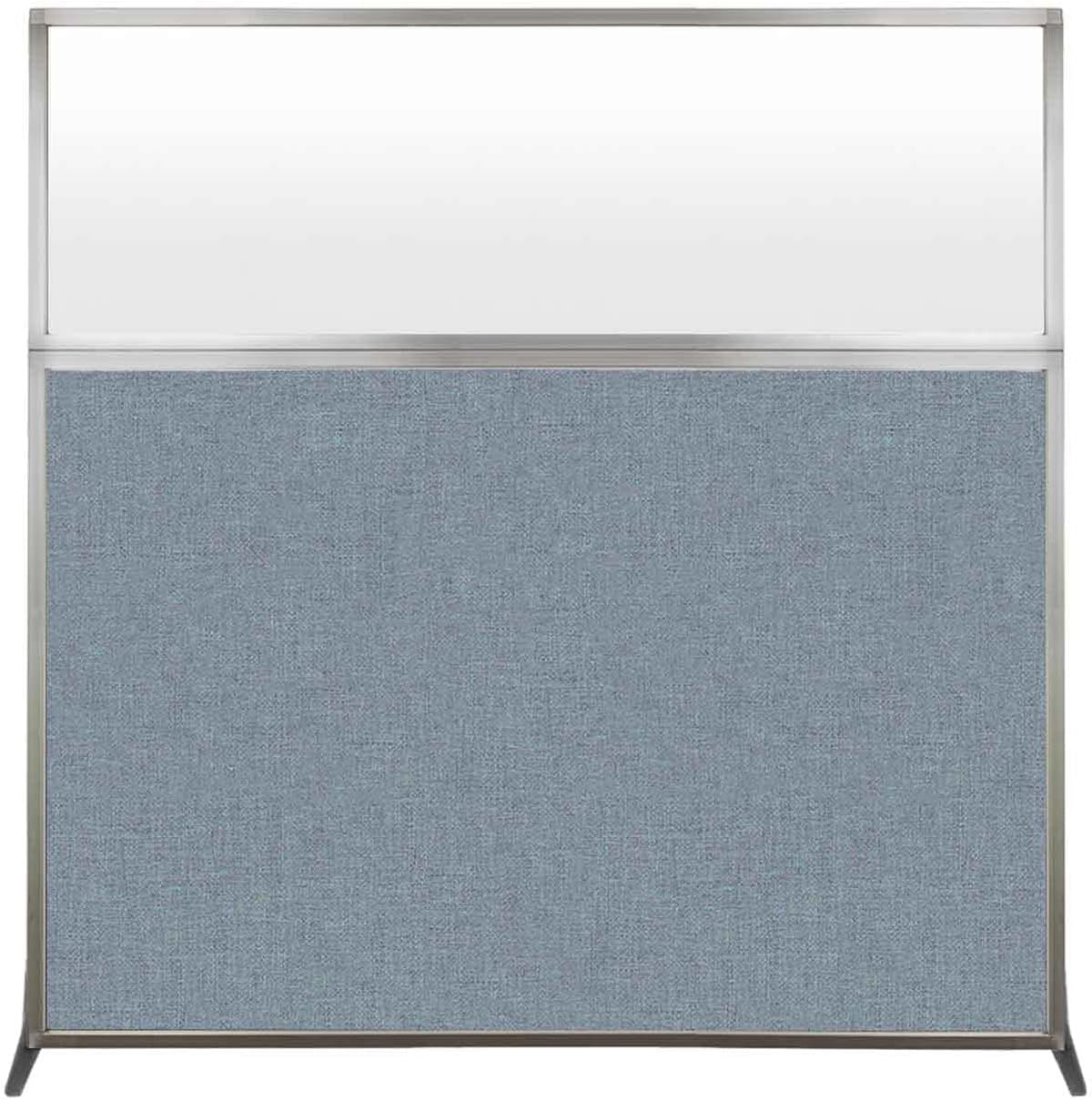Versare Hush Screen Portable Room Divider | Workstation Wall Divider | Freestanding Privacy Hush Panels | Frosted Windows | Fabric Office Divider Screen | Great for Room Separation