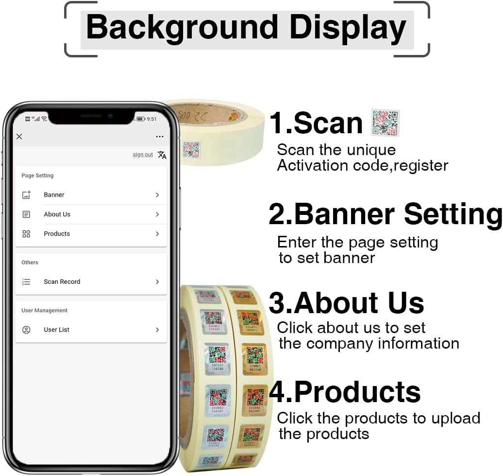 14 * 18mm Anti-Counterfeiting QR Code Labels Original Hologram Security Genuine Tag Authenticity Query Tamper Proof Stickers