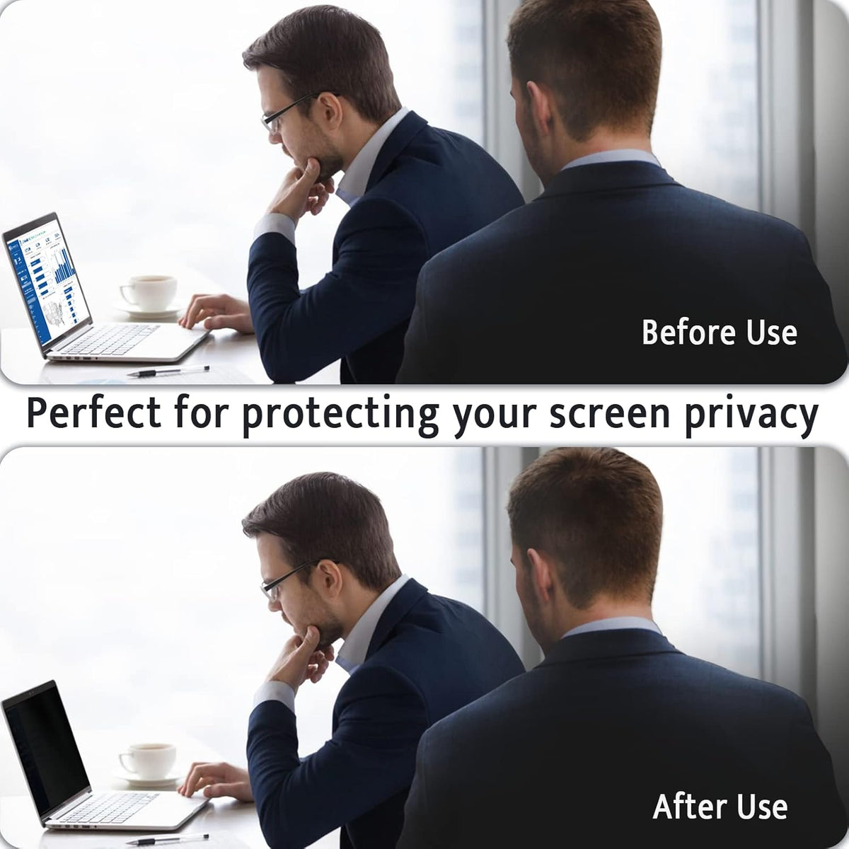 Magnetic Privacy Screen for MacBook Pro 13 Inch (2012-2015), Removable Anti Blue Light Glare Peep Filter Black out Screen Protector for Mac 13In Laptop Model (A1278, A1425, A1502)