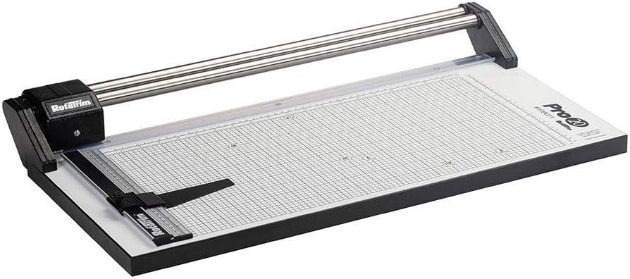 Rotatrim Pro 20 Inch Cut Professional Paper Cutter/Trimmer Precision Rotary Trimmer with Self-Sharpening Precision Steel Blades & Twin Stainless Steel Guide Rails (RCPRO20i)