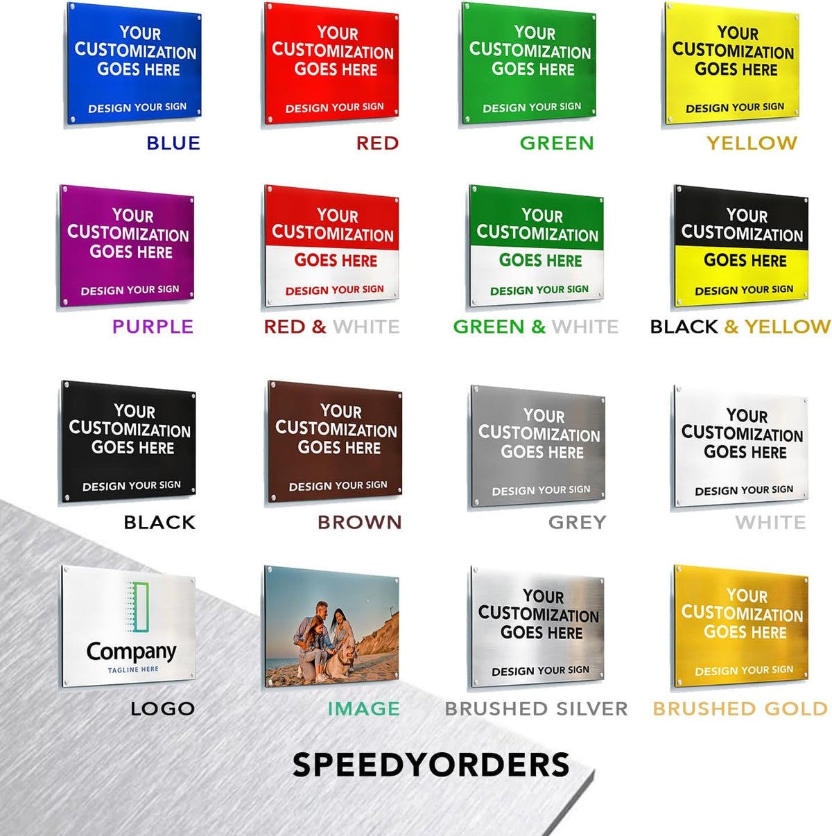 Custom Outdoor Metal Signs, Personalized Aluminum Signs, Customized Safety Signs, Metal Business Signs, Waterproof Outdoor Business Signs, White Aluminum (Silver Brushed, 30x24 In)