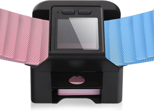 ONTILT M1 Automatic Card Shuffler with AUTO & Manual Mode, Low Noise, Rechargeable Built-in 200mAH Battery, Portable Electric Shuffling Machine for 1-2 Decks Poker, UNO, Blackjack, Skip-Bo, Phase 10