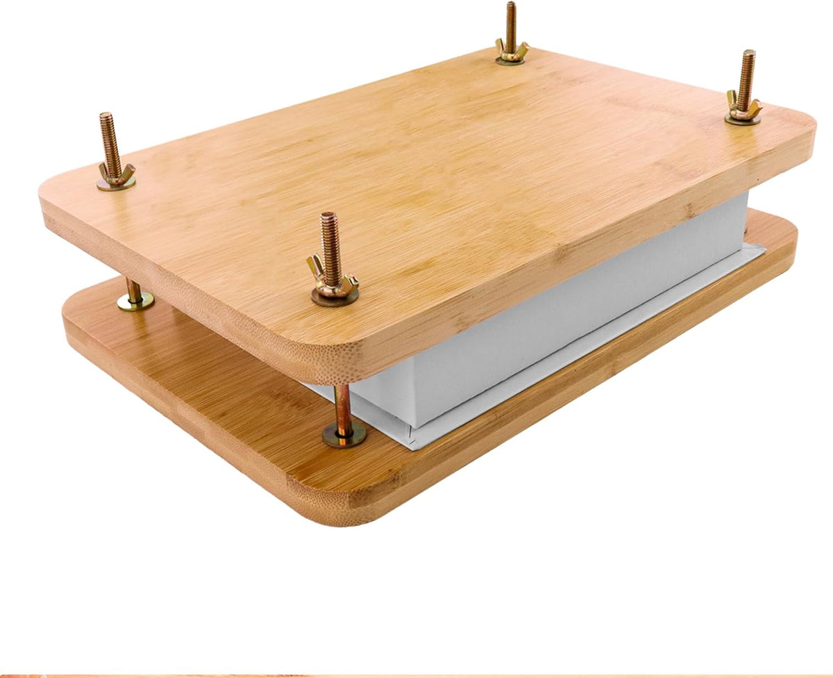 GeryVtee Wooden Book Press 11.6x7.87 inch Large Bookbinding Press Portable Binding Press for Binding Machine, Bookbinding Supplies for DIY Bookbinding Easy Assemble