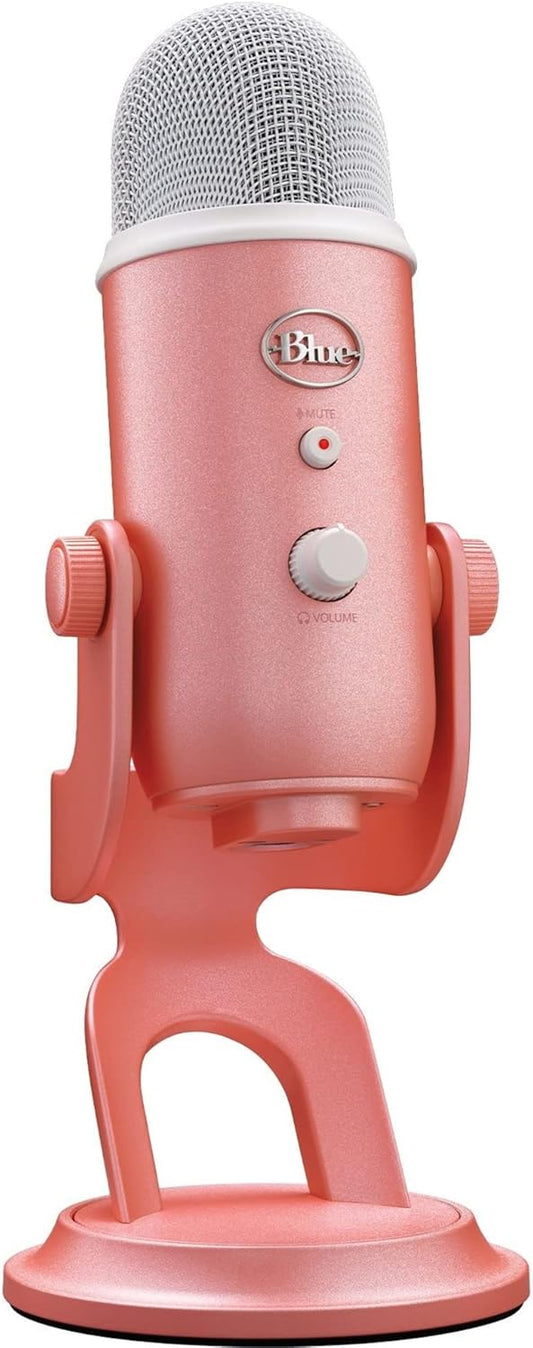 Logitech for Creators Blue Microphones Yeti USB Microphone (Pink Dawn) Aurora Collection