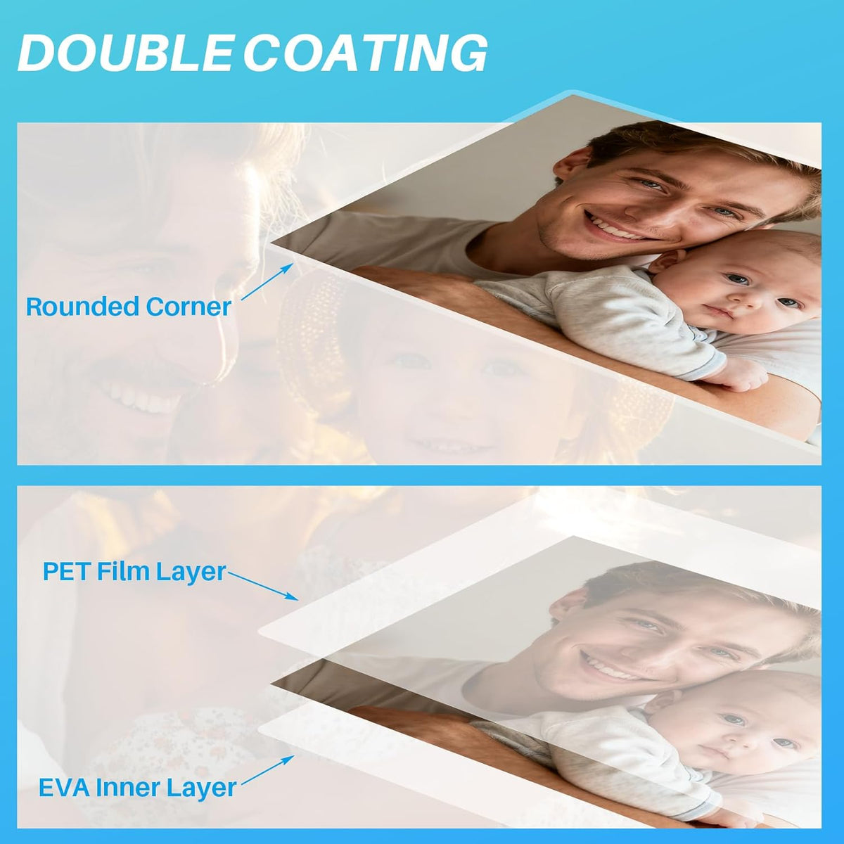 Calenzana 300 Pack 8.5 x11 Laminating Sheets，9 x 11.5 inch Thermal Laminating Pouches，3 Mil