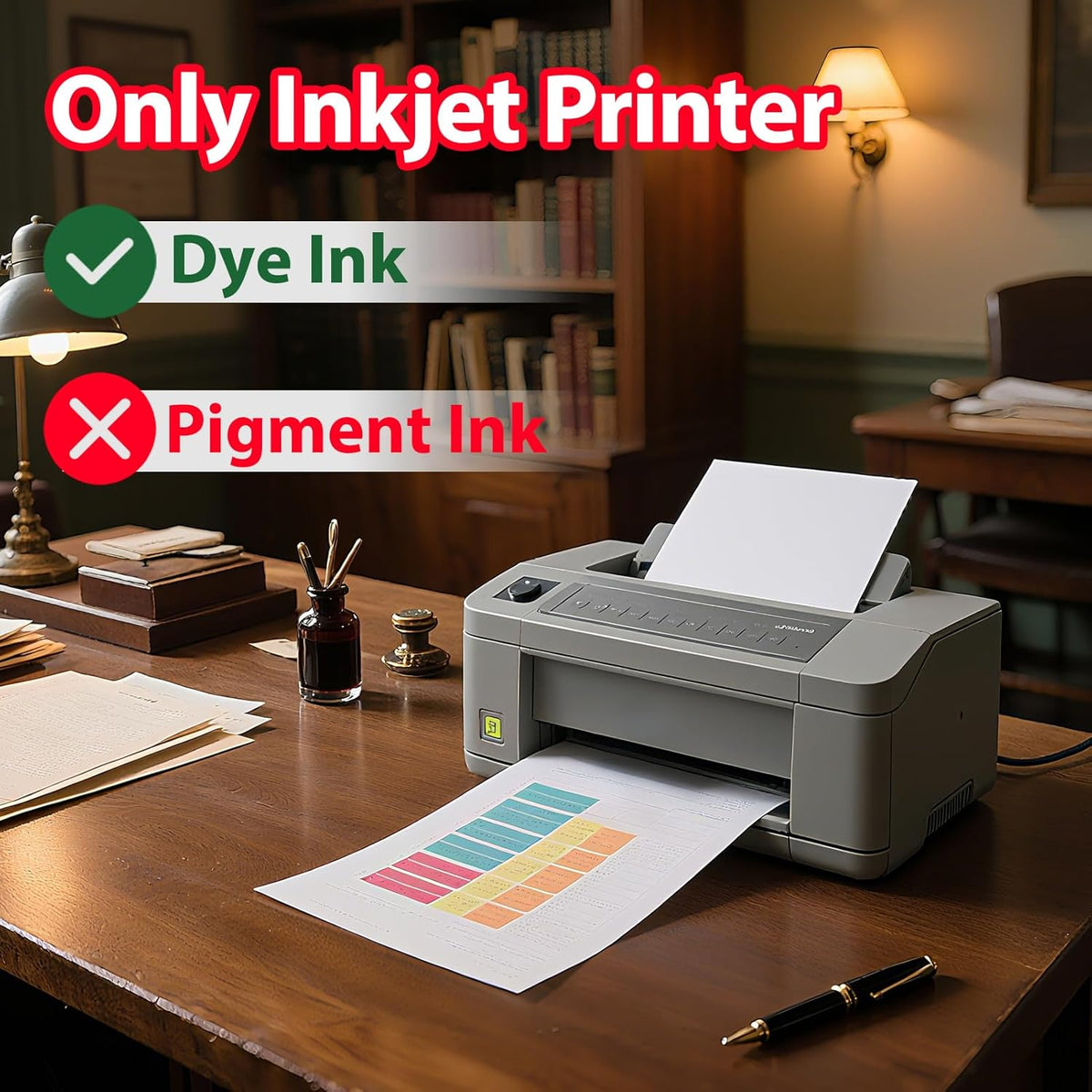 Uinkit Premium Glossy Inkjet Photo Paper - 8x10 Inch, 48lb 180gsm, 100 Sheets - Professional Photographic Quality, Dye Ink Compatible, High-Gloss Finish for Vivid Photos & Sharp Details