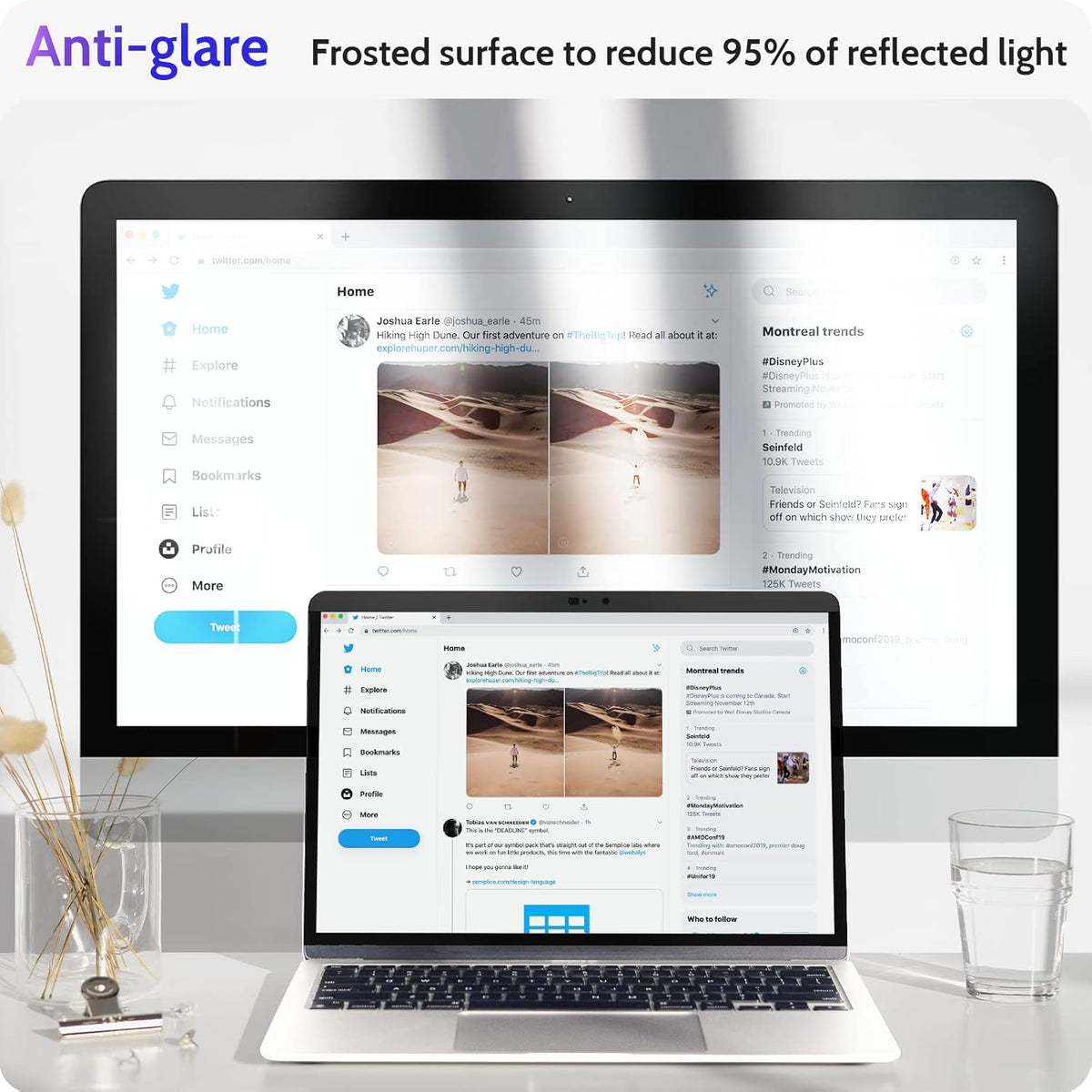 Magnetic Privacy Screen for MacBook Pro 13 Inch (2012-2015), Removable Anti Blue Light Glare Peep Filter Black out Screen Protector for Mac 13In Laptop Model (A1278, A1425, A1502)