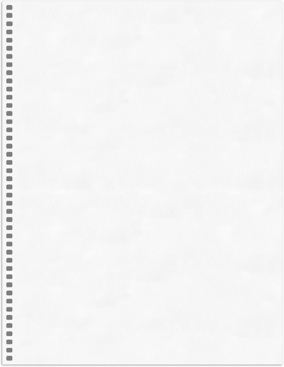 PrintWorks Professional Pre-Punched Spiral Binding Paper - 44-Hole (4:1 Pitch Hole Punch) - Book Binding Printer Paper - Made in the USA - 500 Sheets - 8.5" x 11" - 20 lb - 92 Bright White (04145)