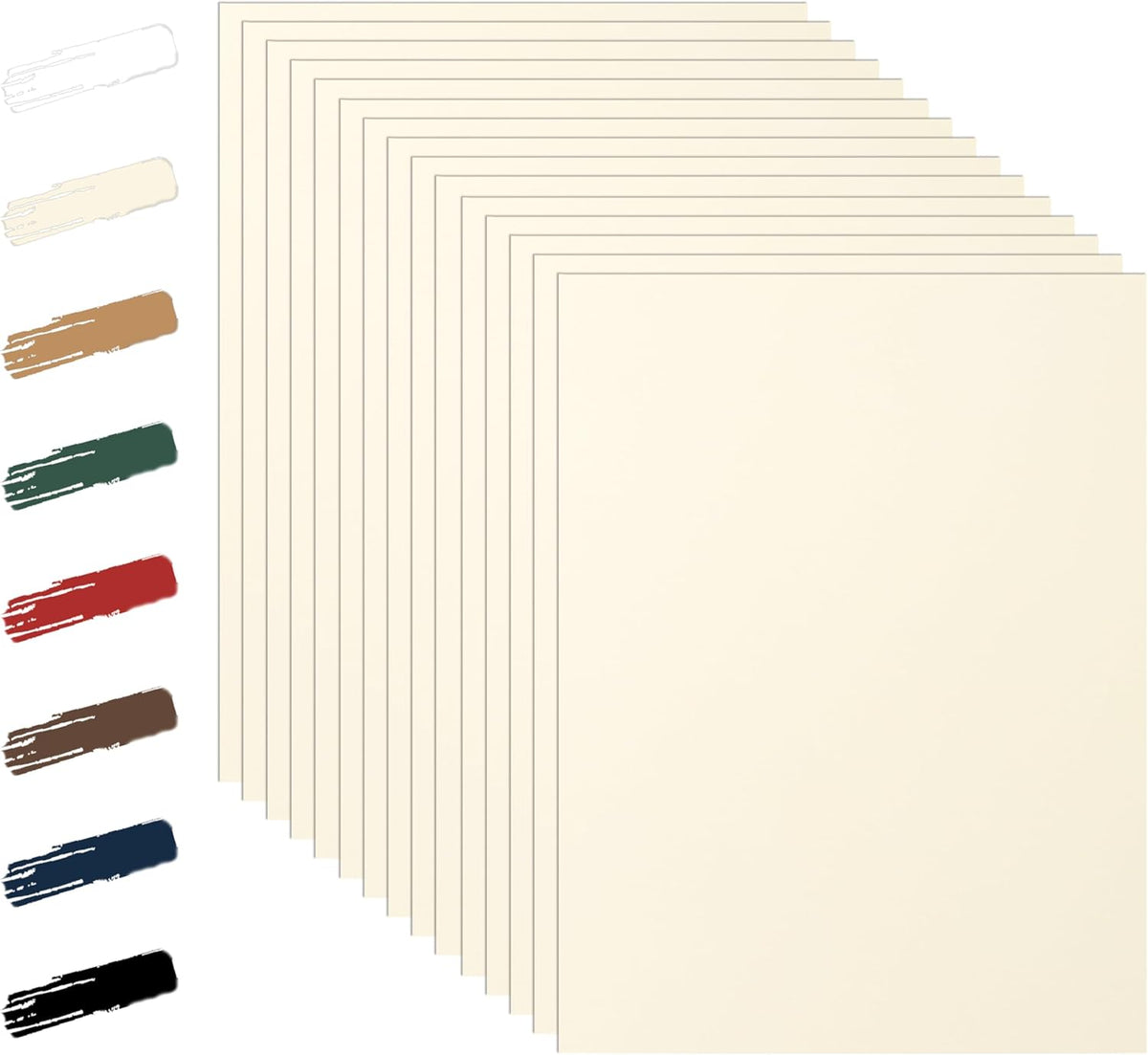 100 Sheets Cream Cardstock 8.5 x 11 Off White Paper, 92lb Premium Ivory Paper Card Stock for Wedding Invitations, School Crafting, Memus, DIY Card Making, Certificate, Business Cards