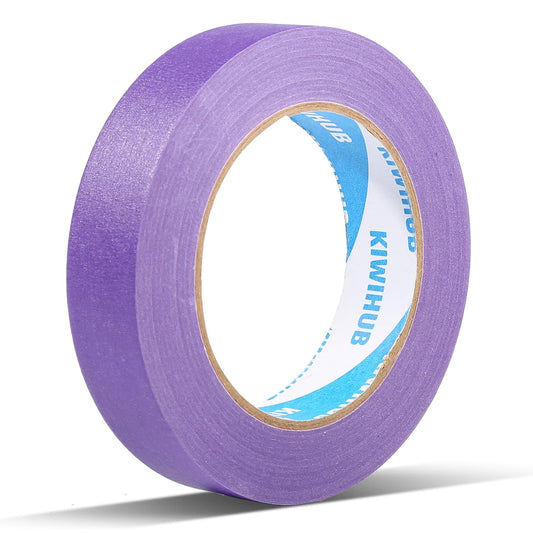 Purple Painters Tape,1 inch x 60 Yards - Medium Adhesive Masking Tape for Painting,Labeling,DIY Crafting,Decoration and School Projects