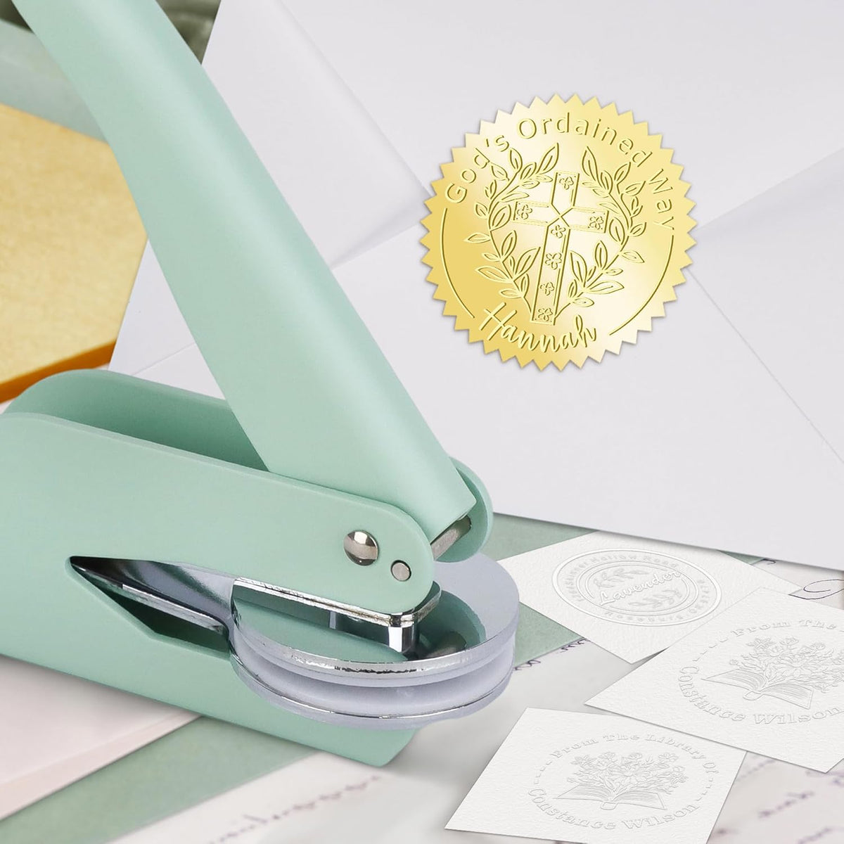 from The Library of Embossers & Stamps Custom Color Self-Inking Stamp with Your Name or Design Great for Personalizing Books, Text Books and Journals (30)
