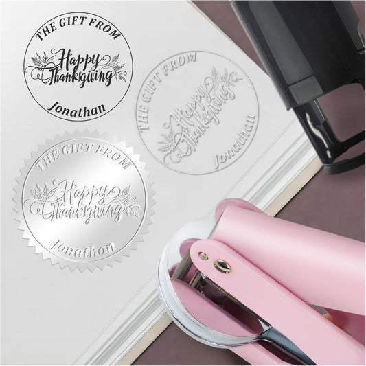 from The Library of Embossers & Stamps Custom Color Self-Inking Stamp with Your Name or Design Great for Personalizing Books, Text Books and Journals (11)