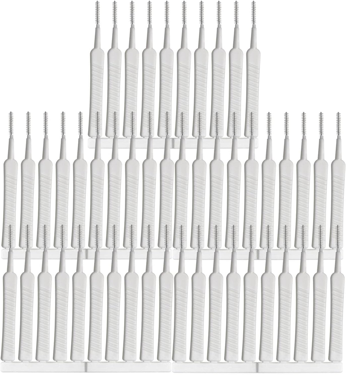 MEETOOT 50pcs Multifunctional Mobile Phone Charging Port Cleaning Brush 65mm Dust Shower Hole Cleaning Mini Brush Bendable Mini Soft Round Brushes