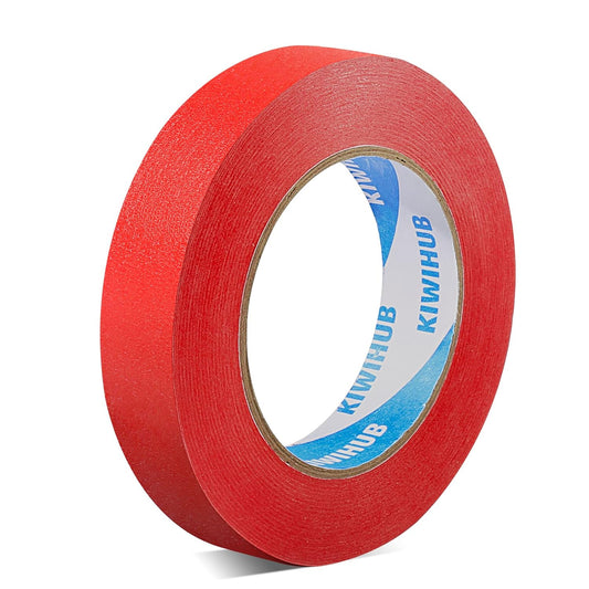 Red Painters Tape,1 inch x 60 Yards - Clean Release Masking Tape for Painting,Labeling,DIY Crafting,Decoration and School Projects