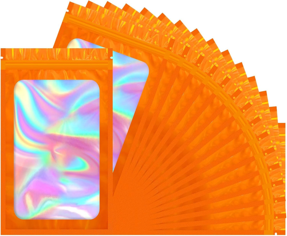 Smell Proof Bag, 100 PCS Holographic Bags, Packaging Bags, Food Packaging Bag(4x6 Inch)