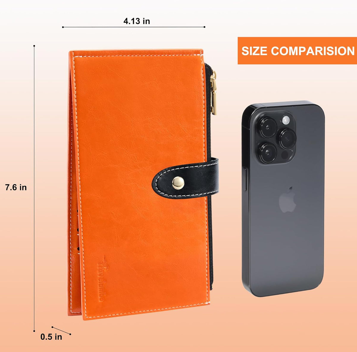 Travelambo RFID Wallet Women Large Size Bifold Multi Card Wallet Case with Zipper Pocke Credit Card Holder for Women