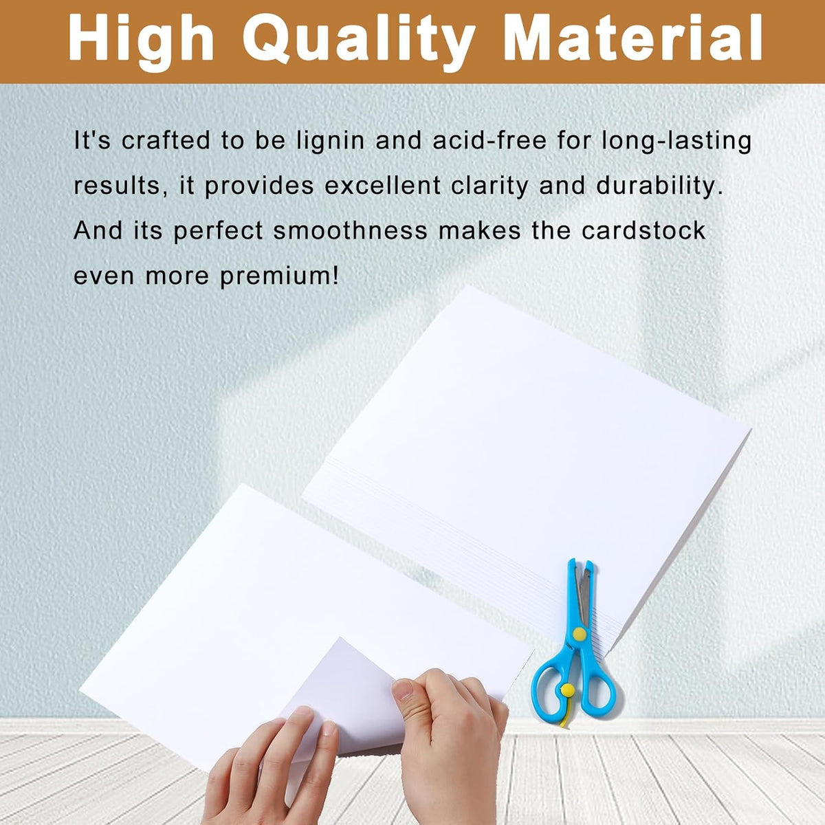 40 Sheets White Cardstock 8.5 x 11 Printer Paper, 200gsm/75lb Premium Craft Paper Card Stock for DIY Card Making, Greeting Cards, Business Cards, Invitations, Certificates, Menus, Wedding