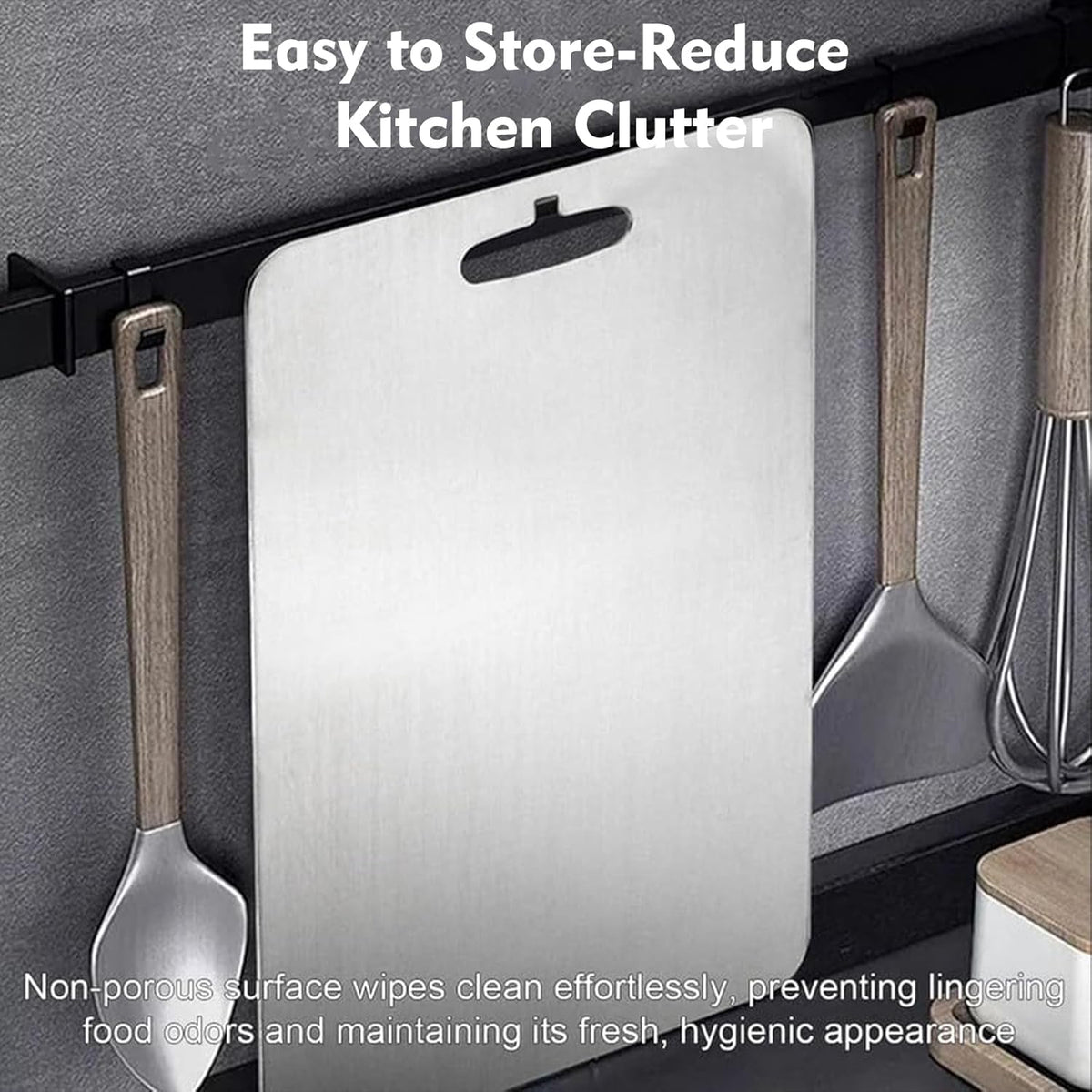 Titanium Cutting Board - 1 pack Titanium Cutting Boards for Kitchen,Double Sided Titanium Cutting Mat（7.67 * 11.81in）