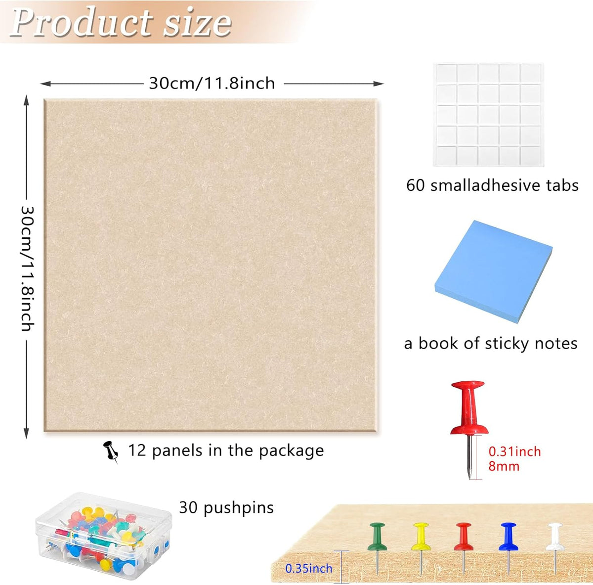 Large Acoustic Panels, 48"X36"X0.4" Sound Proof Foam Panels for Walls, Sound proof panels for walls, Soundproof Wall Panels for Home Studio&Office Decor. (Deep Camel)
