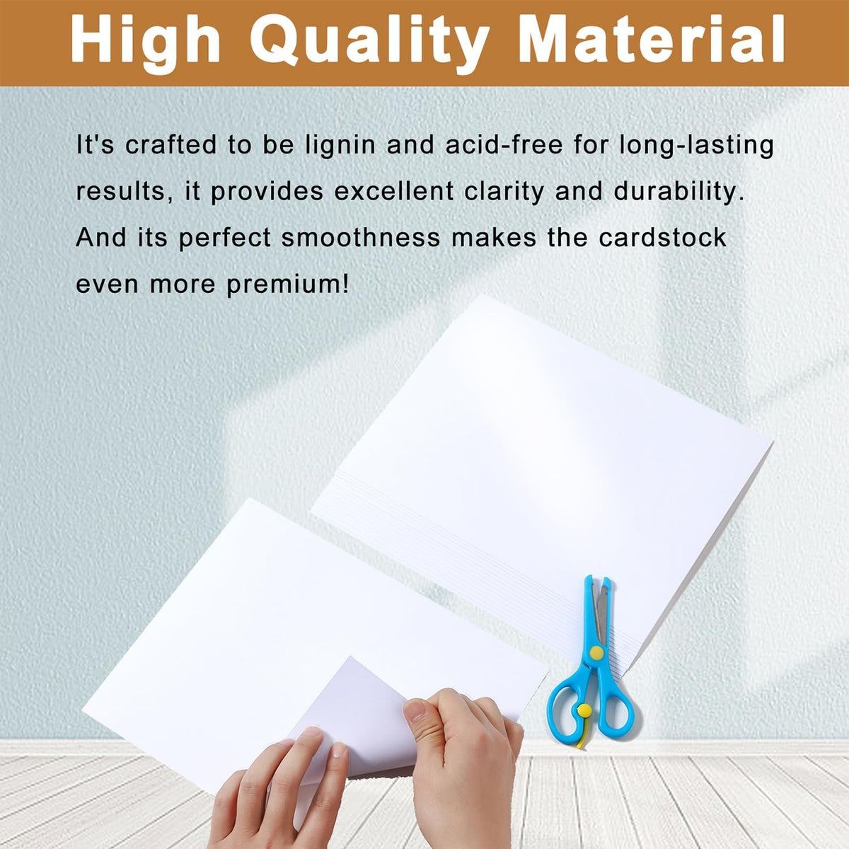 120 Sheets White Shimmer Cardstock 8.5 x 11 Heavyweight Paper, 250gsm/92lb Thick Card Stock Printer Paper for Making Cards, Greeting Cards, School Crafts, Wedding Invitations, Menus
