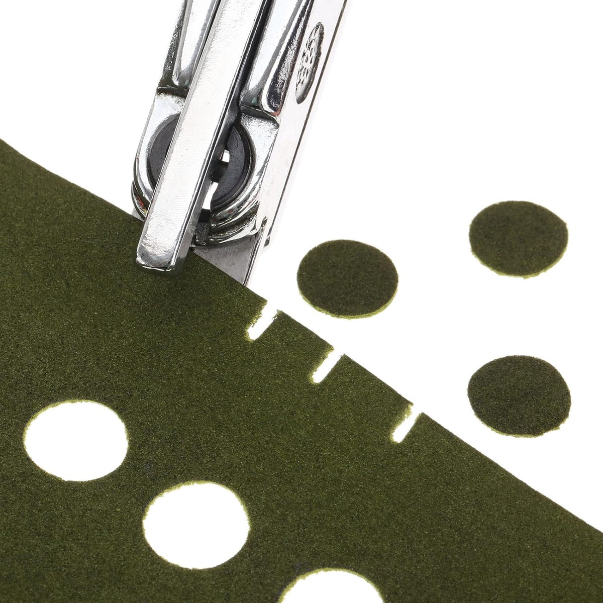 dophee Hand Held Slot Hole Punch & 13mm Round Hole 2-in-1 DIY Punching Tool Binder Hole Puncher for ID Card Badge PVC Photo Tag Crafts Paper Leather