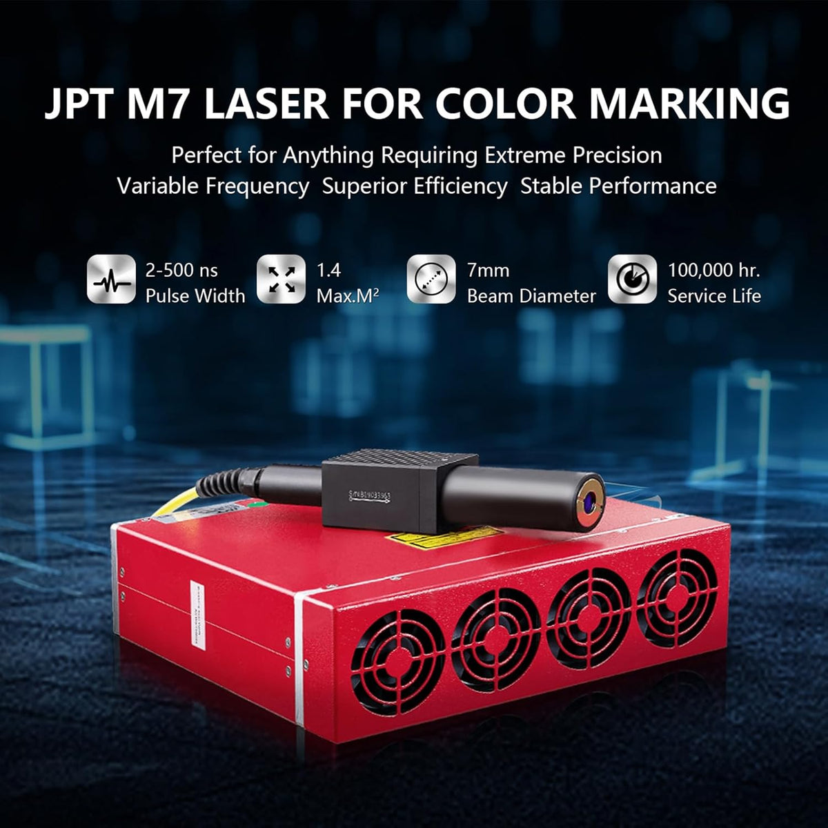 ComMarker B4 30W JPT Mopa Fiber Laser Engraving Machine,Support Lightburn Laser Engraver with 2Lens and L Protective Shield,2in1 Desktop Handheld Color Marking Machine for Stainless Steel,Ring,Tumbler