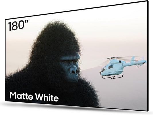 AWOL VISION 180-inch Projector Screen Fixed Frame, 1.3 dB Peak Gain, The Perfect Combo with LTV-2500, 80% Picture Quality Improved, 4K / 8K Ultra HD, Active 3D Wall Mount Projector Screen, MW-180