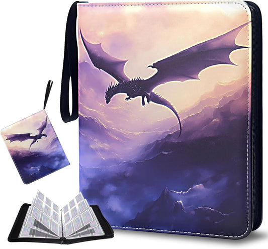 Card Binder 9 Pocket, Othran Trading Card Binder 900 Pockets Card Collection Binder with 50 Removable Sleeves for Trading/Sports/Game Cards