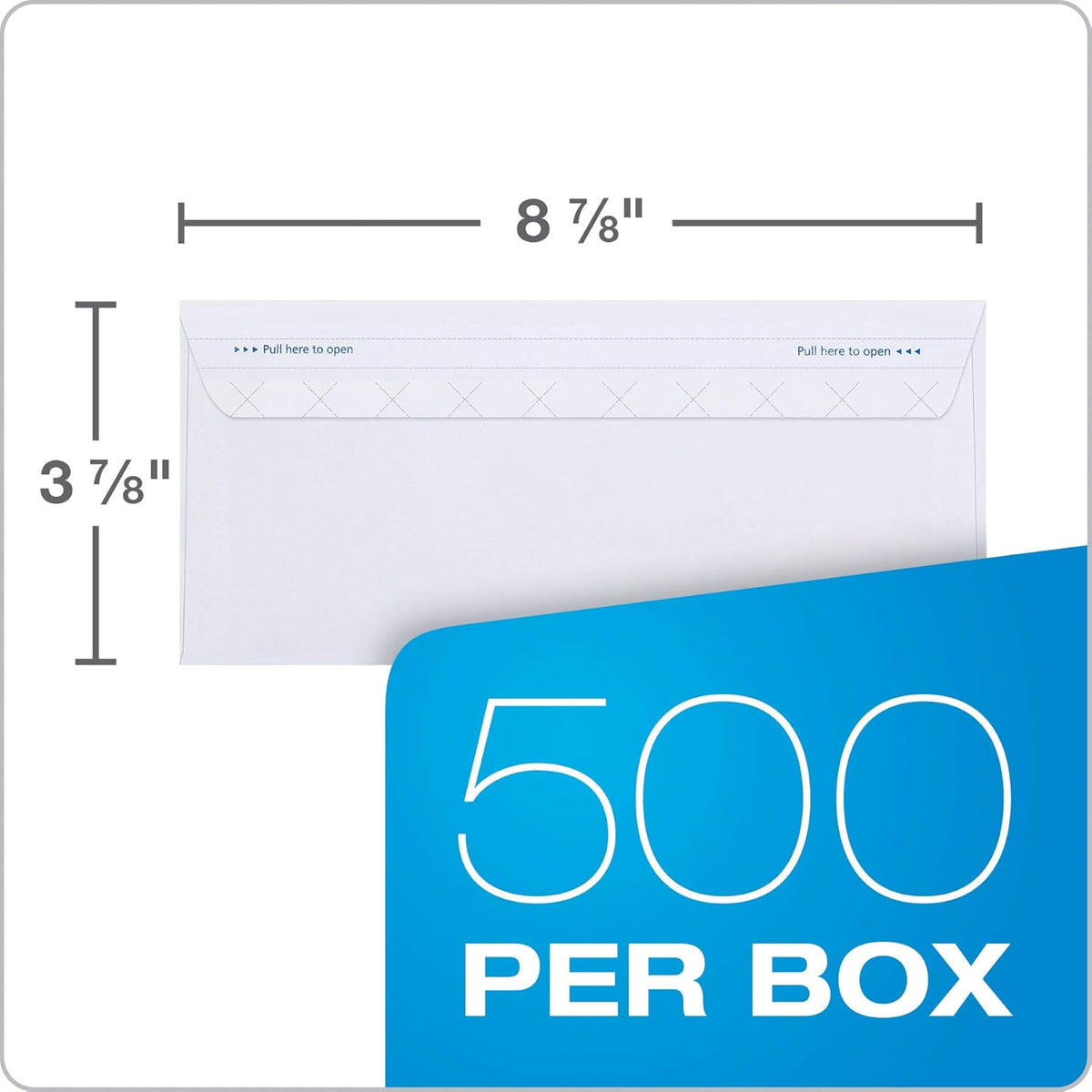 Columbian #9 Security Envelopes, 500/Box, Double Window, 3-7/8" x 8-7/8", Release & Seal Self Seal, SimplySafe Tamper Evident, White (COLO183)