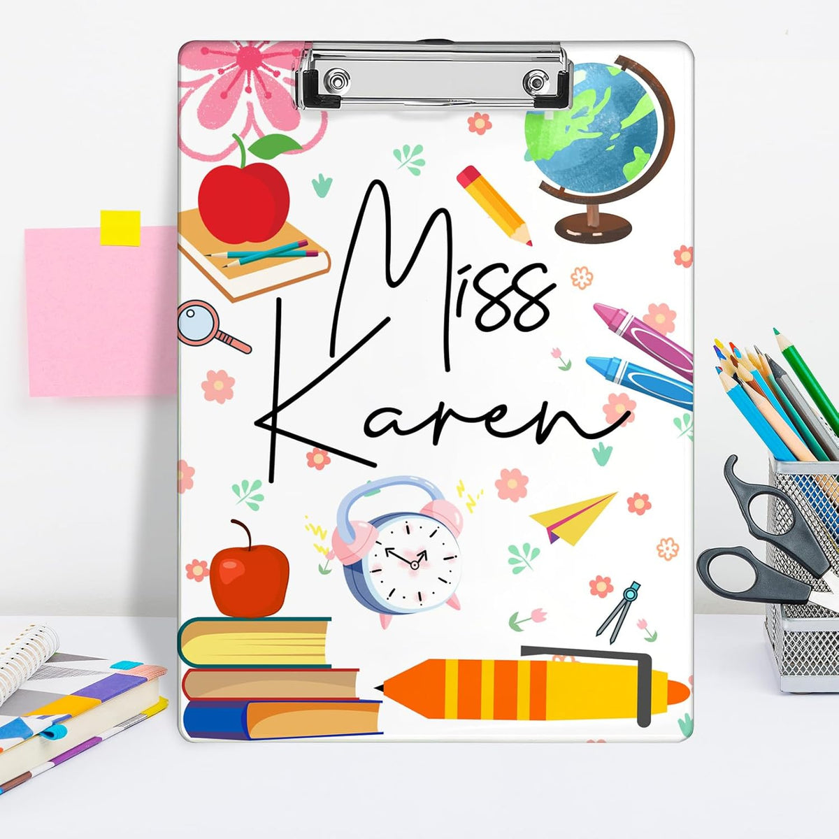 Custom Teacher Clipboard Personalzied Acrylic Clipboard with Name Custom Teacher Appreciation Clipboards Gifts for Women Men