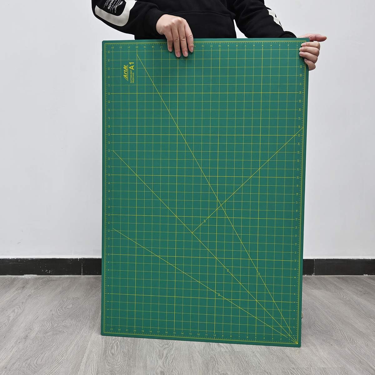 ArtAt Self Healing Cutting Mat: 24 x 36 inch Green Large 5-Ply Double-Sided Durable Non-Slip PVC Cutting Mat for Sewing Quilting Scrapbooking Art & Crafts projects…