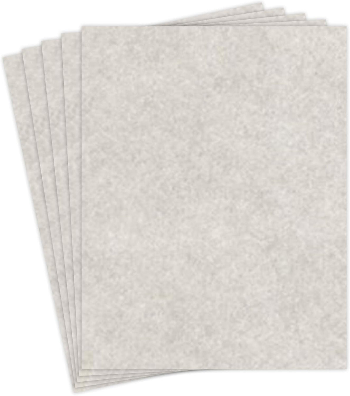 Smoke Gray Stationery Parchment Recycled Paper | 65Lb Cover Cardstock | 8.5" x 11" Inches | 50 Sheets Per Pack