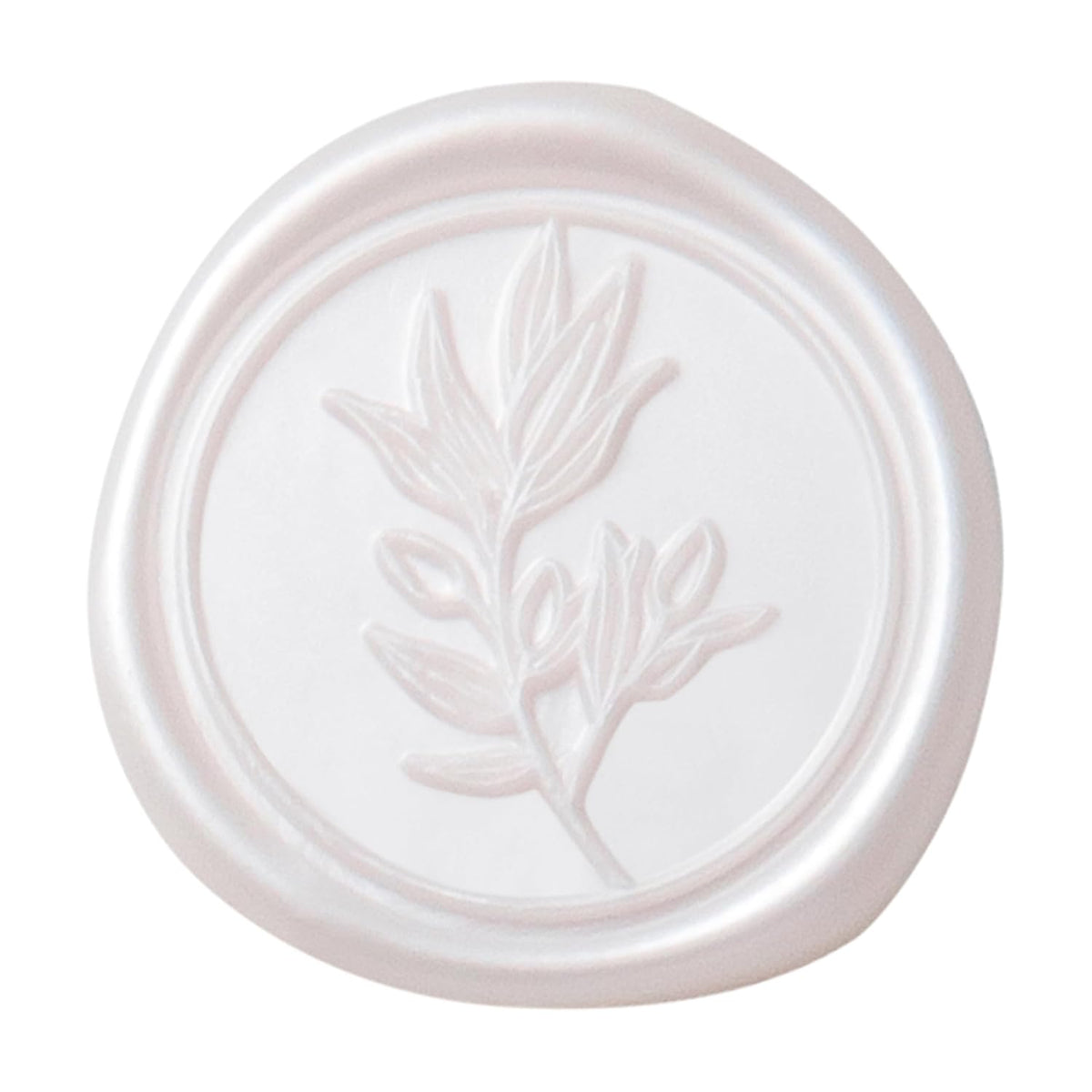 PONATIA Wax Seal Stickers - 50 Pcs Self- Adhesive Wedding Seal Stickers, Light Blush Pink Wax Seals, Perfect for Invitation Cards, Envelopes Christmas Cards, Gift Wrapping, Party Menu Decor